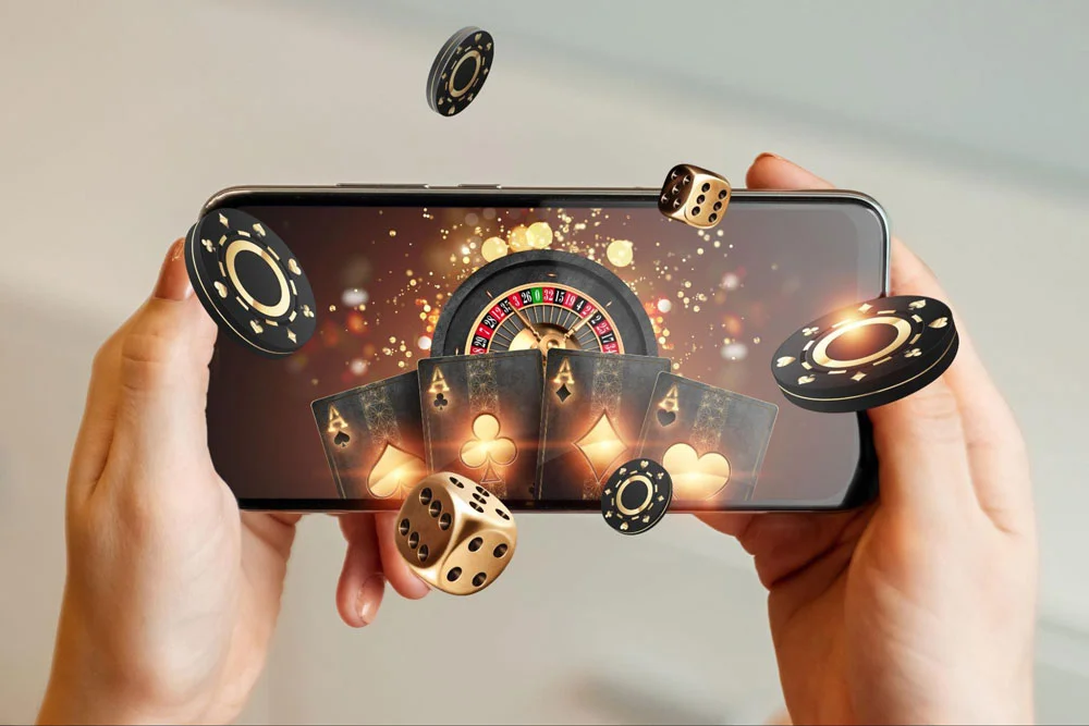 fondo de pantalla casino rojo luces
